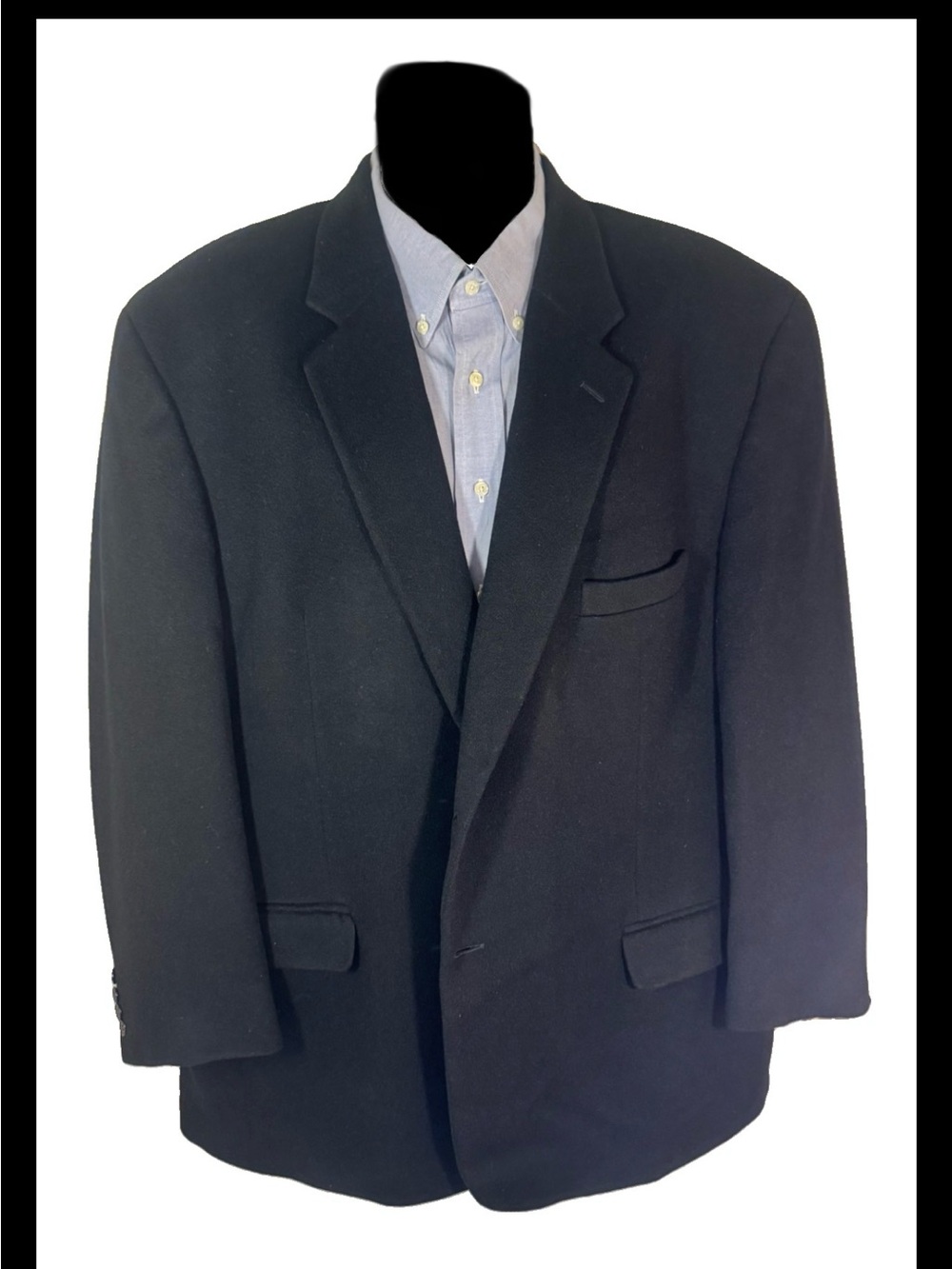 Club Room Black Men's Sport Coat - Classic Single-Breast Blazer Camel Hair 50L